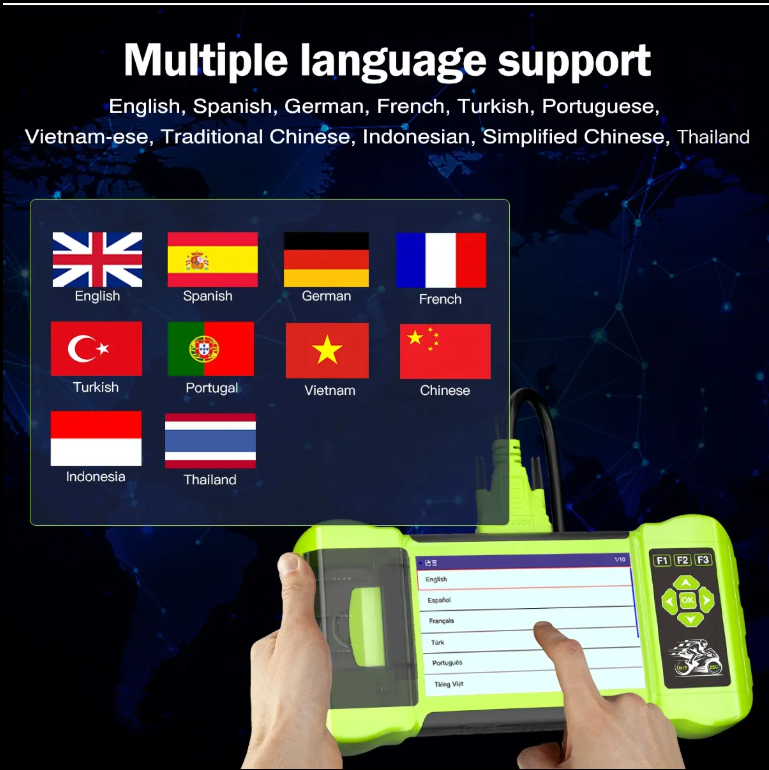 M300 Professional Motorcycle Diagnostic Scanner, Full System, 30+ Brands, Android, WiFi