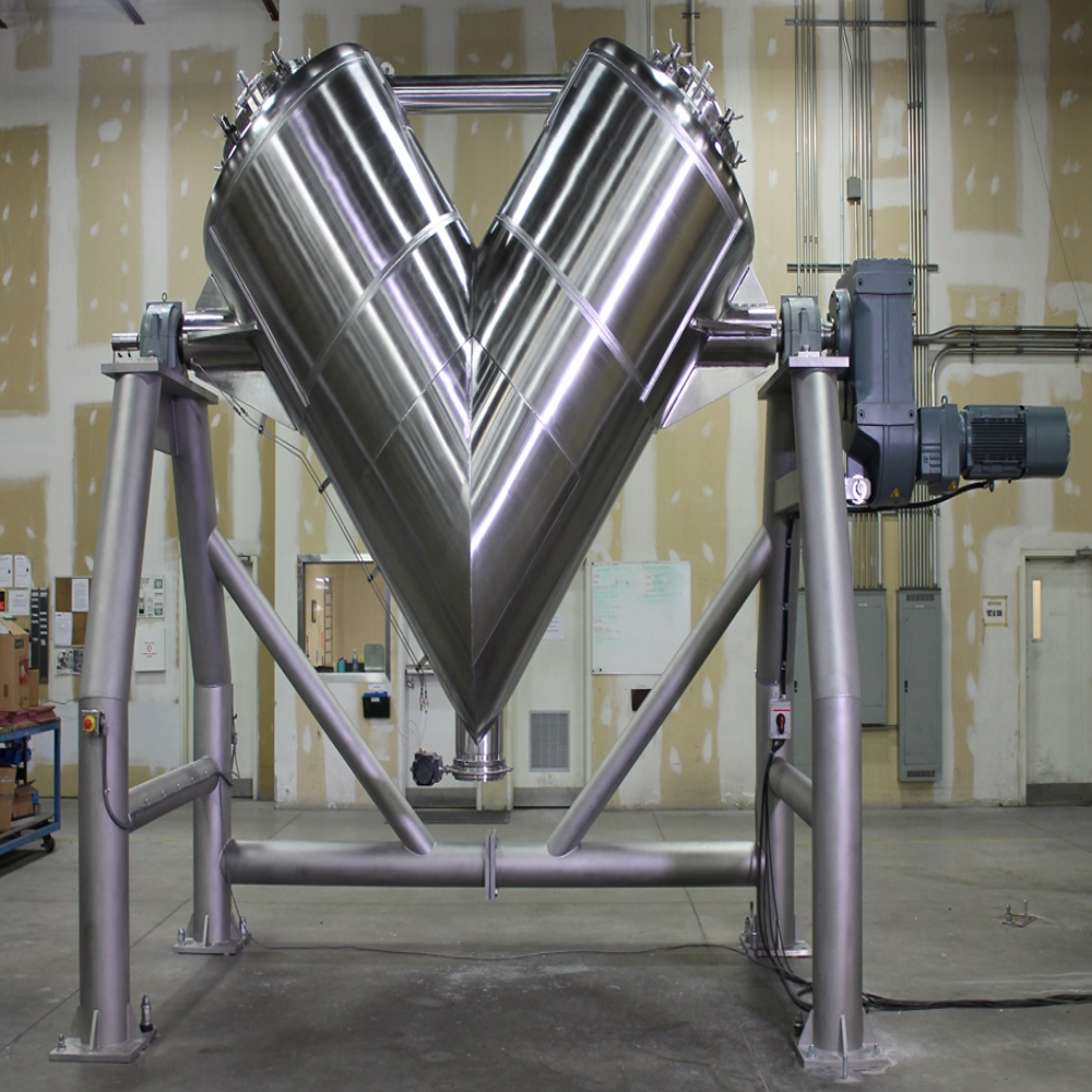 V Blender - Stainless Steel, Automatic Hydraulic Drive | Precision Blending With Enhanced Efficiency