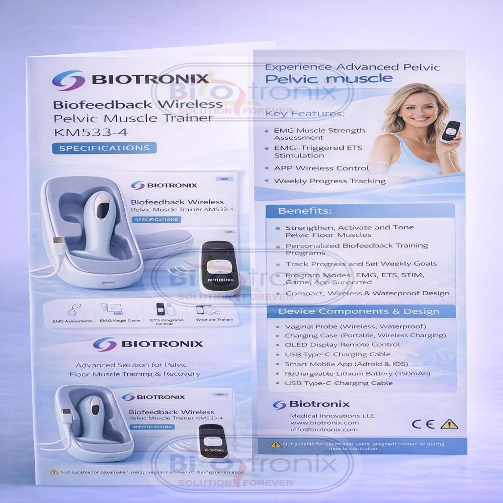 Smart Pelvic Floor Biofeedback Machine with ETS Muscle Training Function