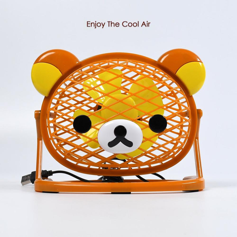 Stylish & Silent: Teddy Bear USB Fan for Any Space  Adjustable Cooling!