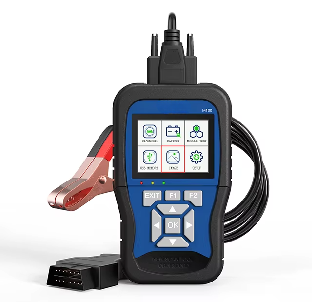 M100 2-in-1 Motorcycle Diagnostic Scanner & Battery Tester, 14 Brands, 3.2