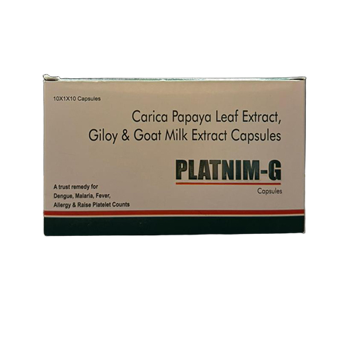 Carica Papaya Leaf Extract Giloy And Goat Milk Extract Capsules