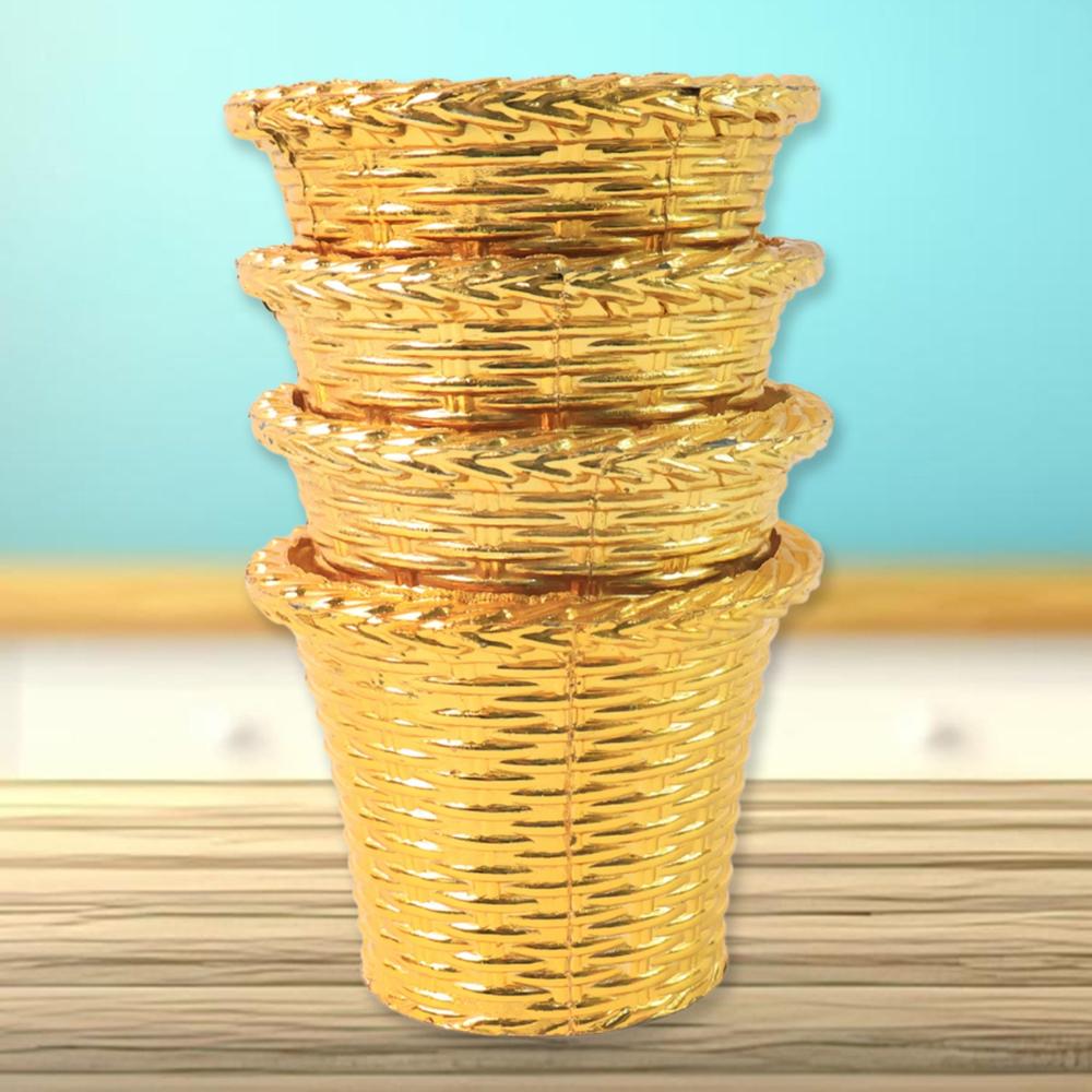 Plastic Flower Valencia (Pot) Home and Outdoor (1 Pc)