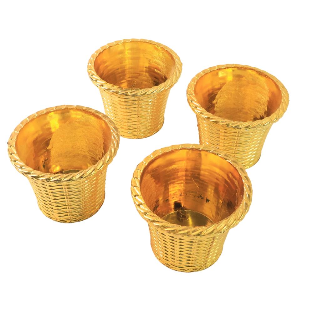 Plastic Flower Valencia (Pot) Home and Outdoor (1 Pc)