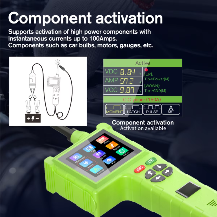 P200PRO Circuit Tester 12V 24V Oscilloscope Relay Injector Battery Leakage C-Tracer