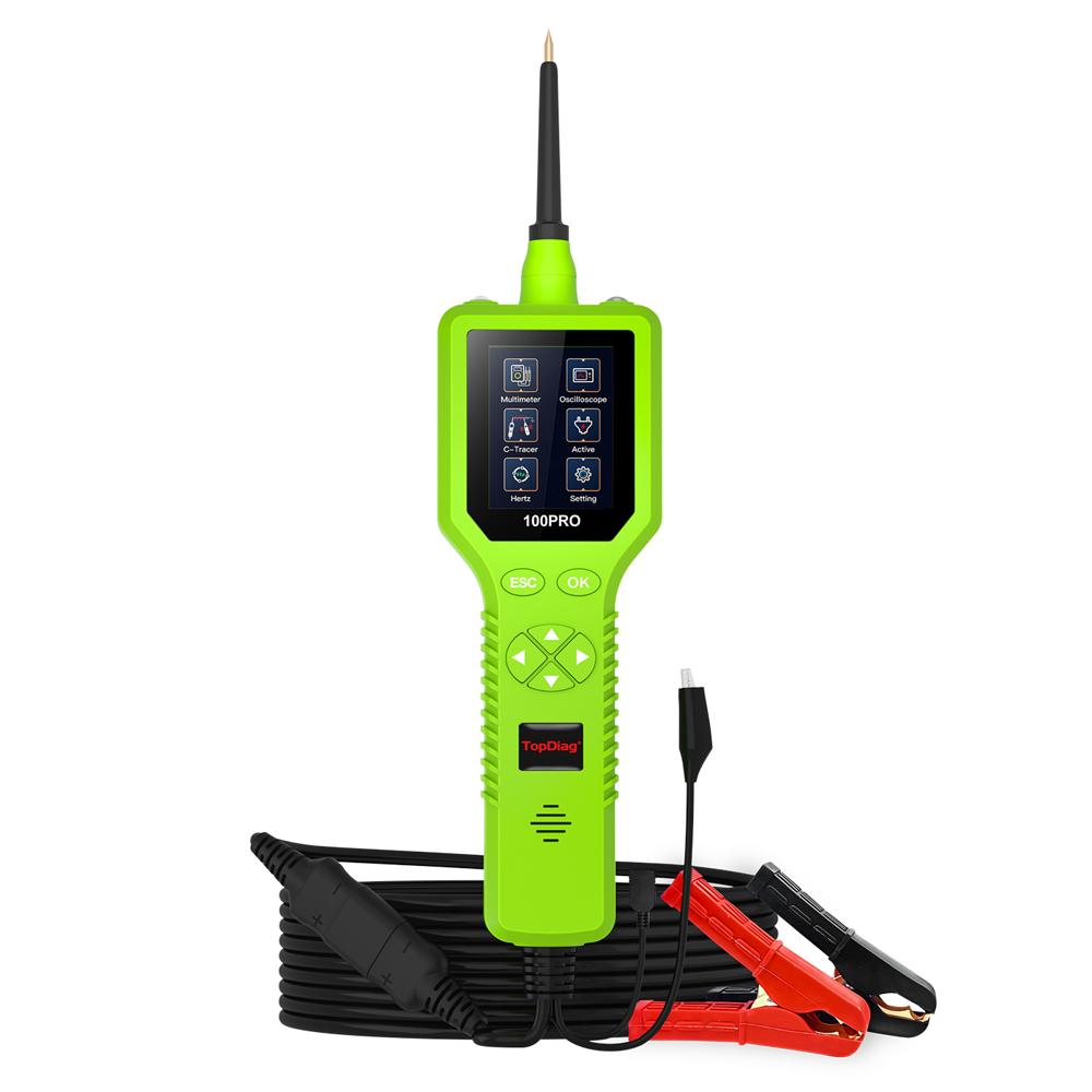 P100PRO Circuit Tester 12V 24V Oscilloscope Battery Diagnostic Pathfinder Dual Probe