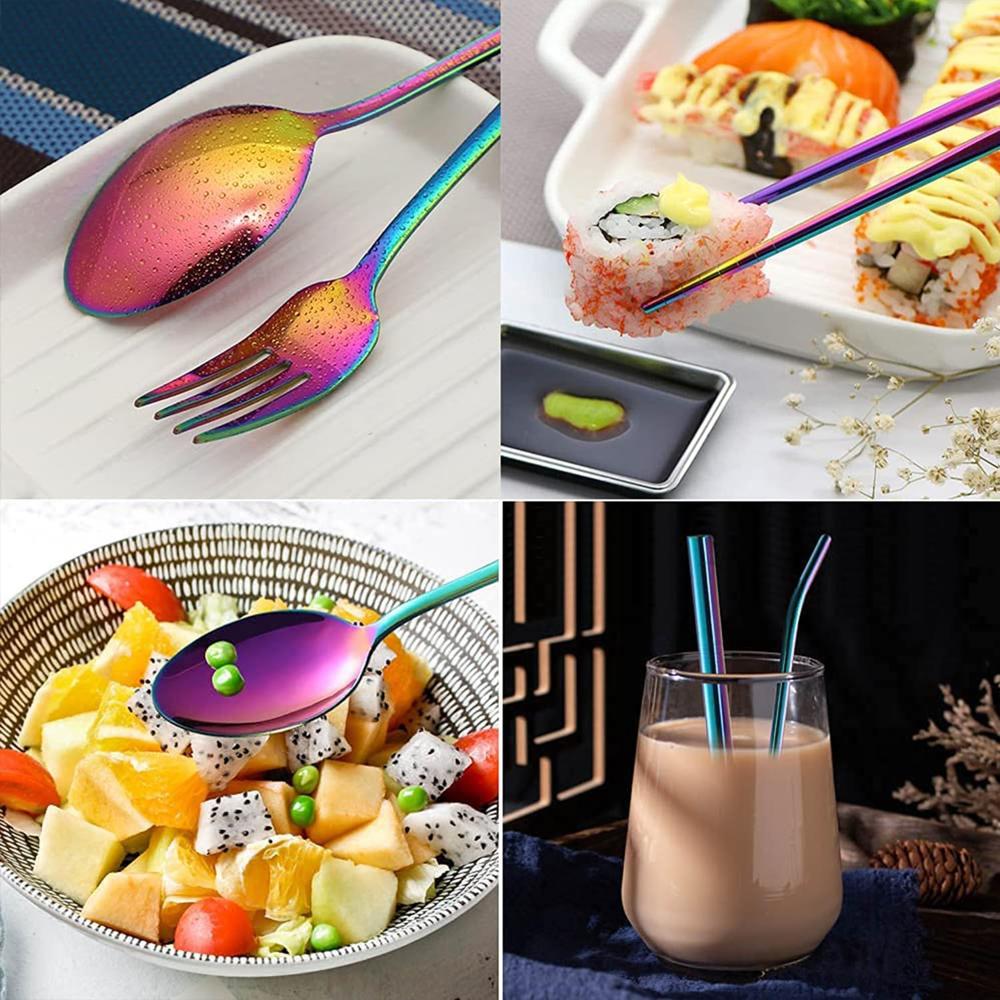 Rainbow Cutlery Set - Age Group: Any
