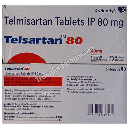 Telsartan 80 mg Tablets