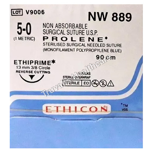 Ethicon 90 cm 5-0 NW 889 Surgical Suture