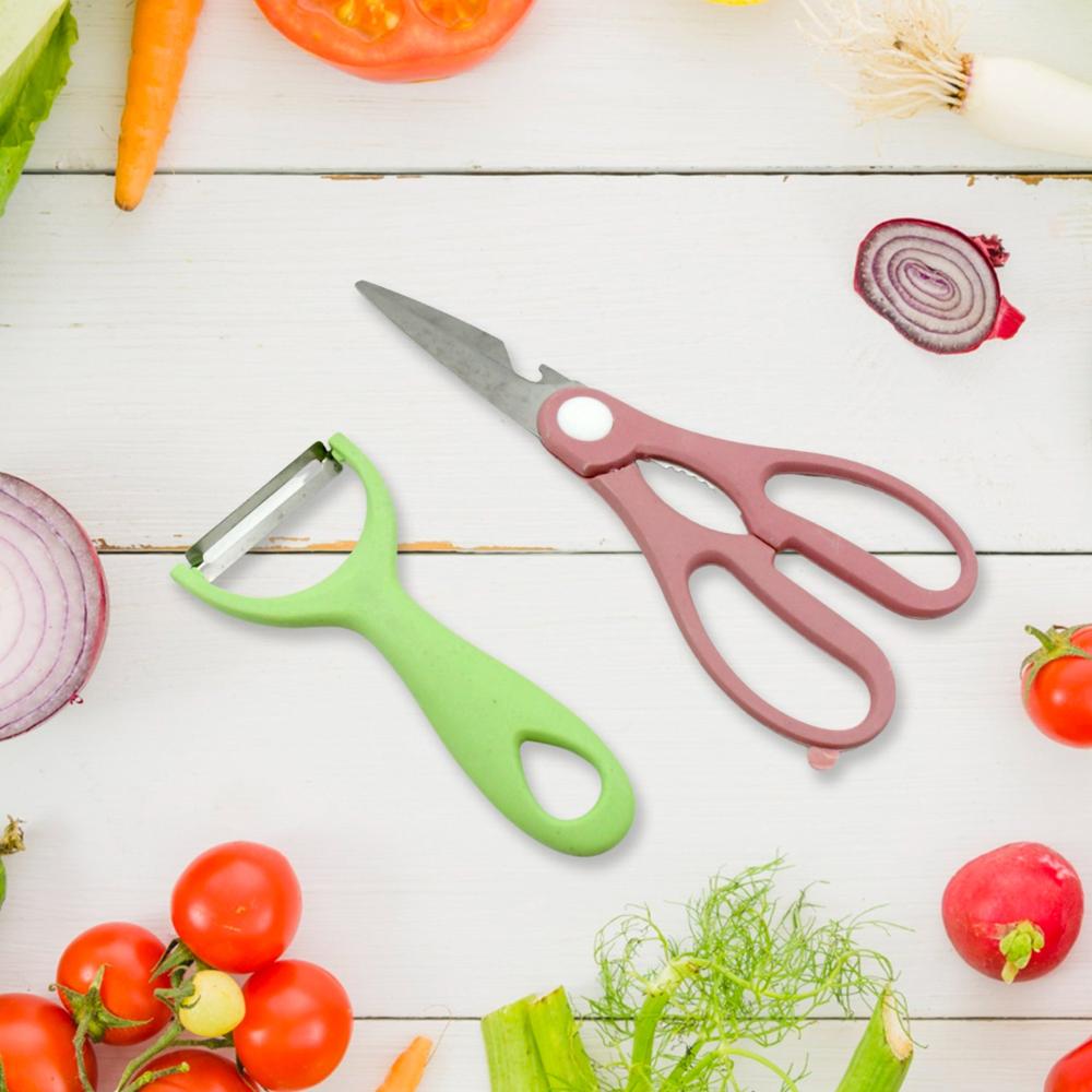 Corrugated 6 Pc Kitchen Knife Set  Professional Knives with Storage Box