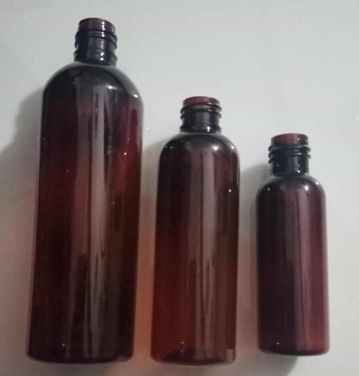 AMBER SHAMPOO BOTTLE