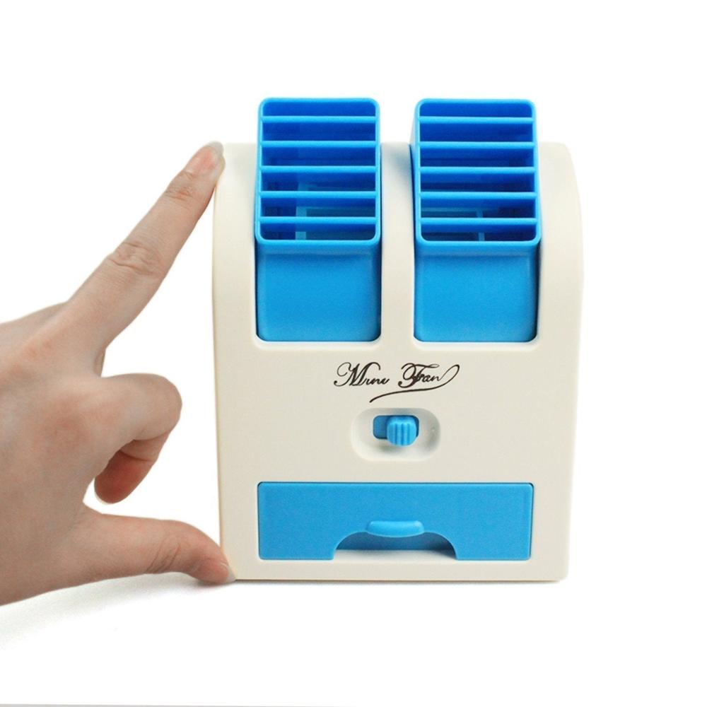 Dual Bladeless Mini Air Conditioner - Color: Mix