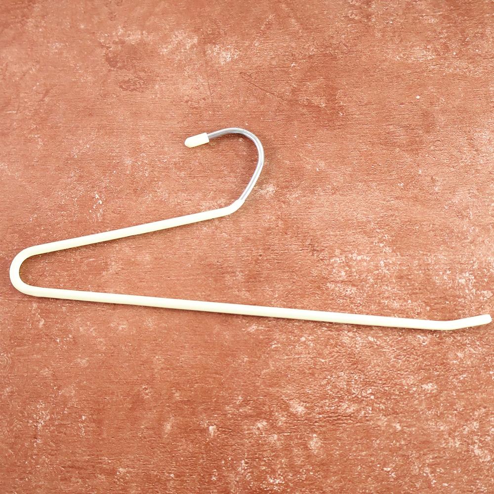 stainless steel Hangers with Silicone Cover Chrome Hook for Clothes (10 Pc / Set)