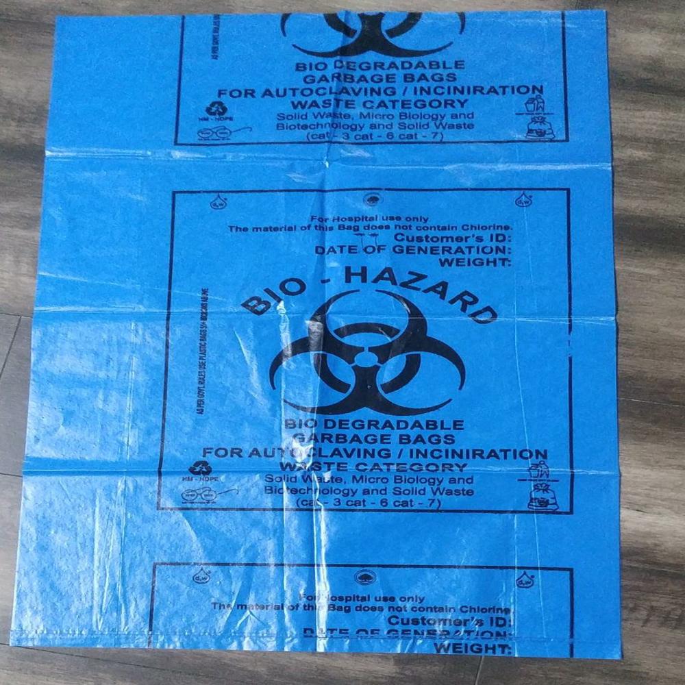 Biohazard Garbage Bag - Coating Type: Ld