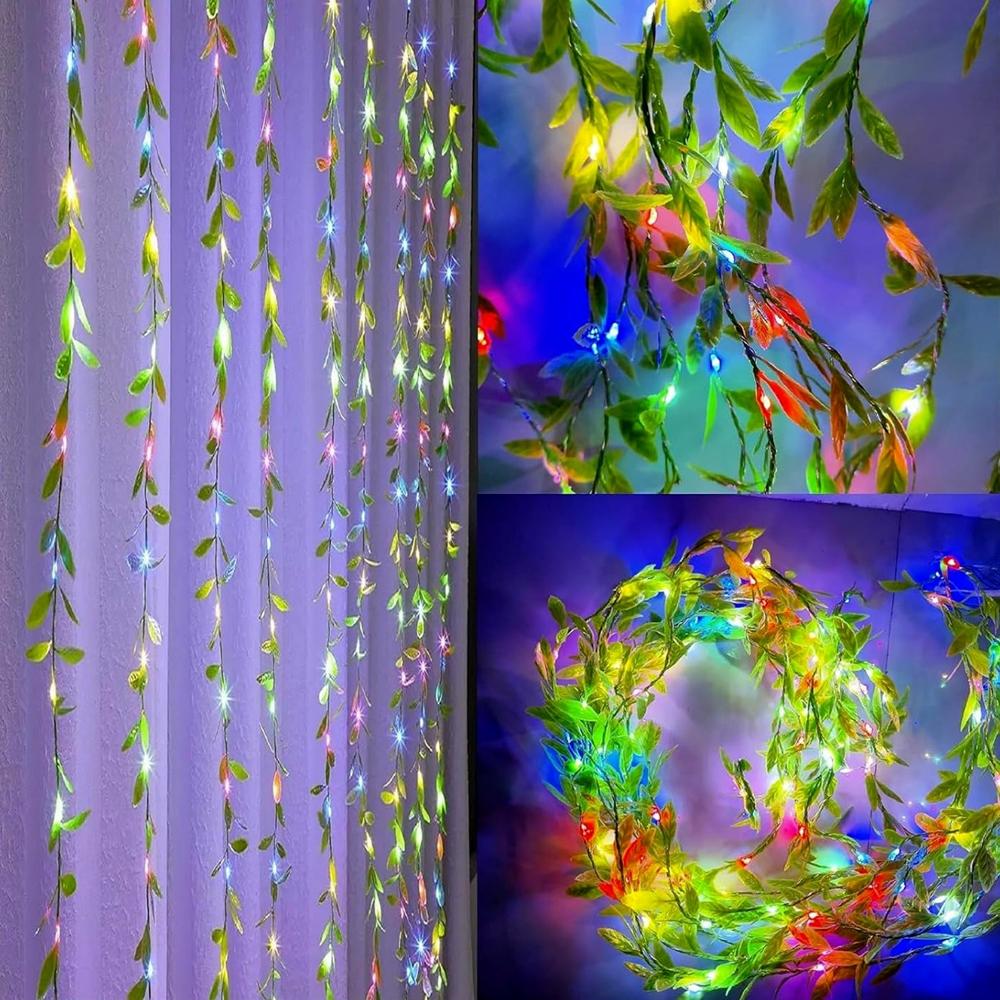 Decorative Led Leaf String Light Approx 3 Mtr (1 Pc) - Color: Mix