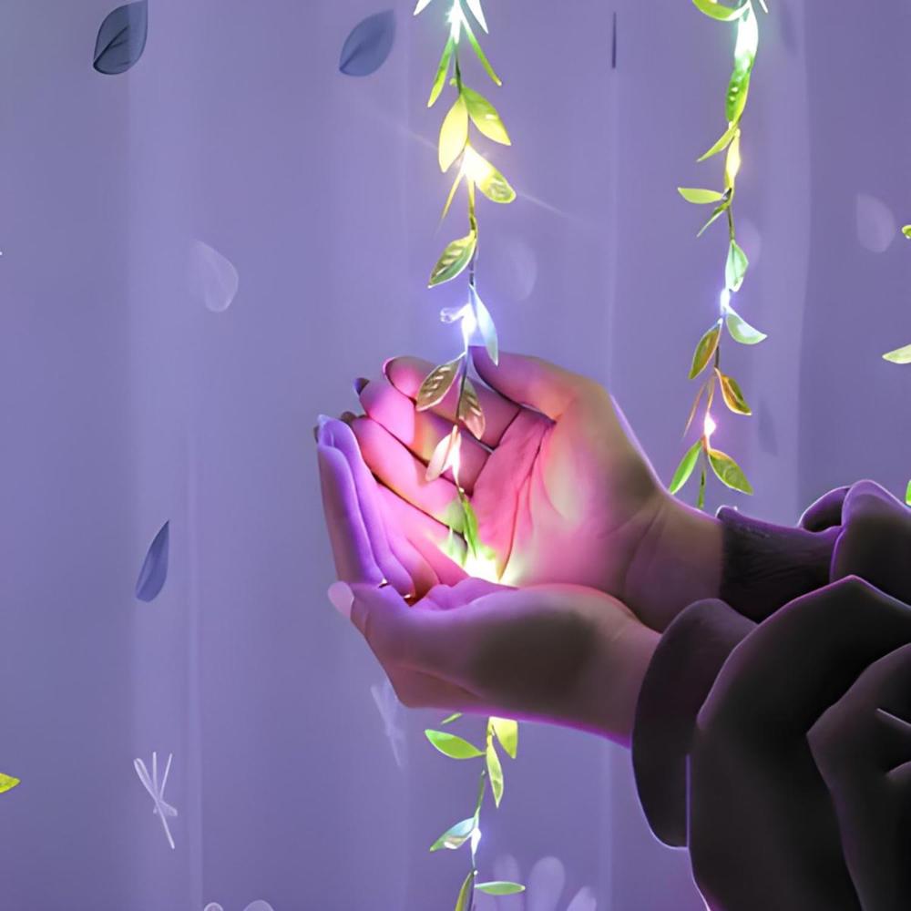 Decorative Led Leaf String Light Approx 3 Mtr (1 Pc) - Color: Mix
