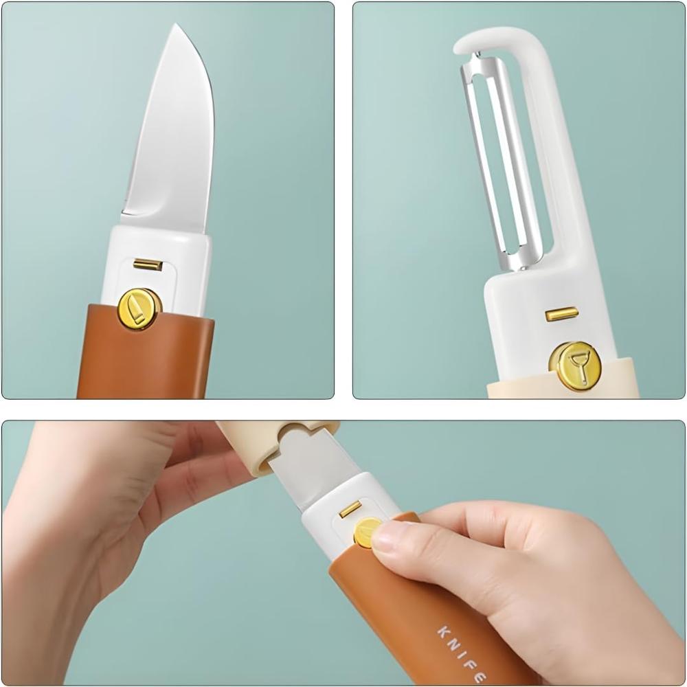 2 in 1 knife with peeler