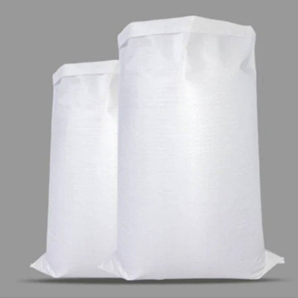 Rectangular Pp Woven Sack - Polypropylene Plastic, 45x12 Inches, White | Durable, Lamination-free, Eco-friendly Design For Versatile Use