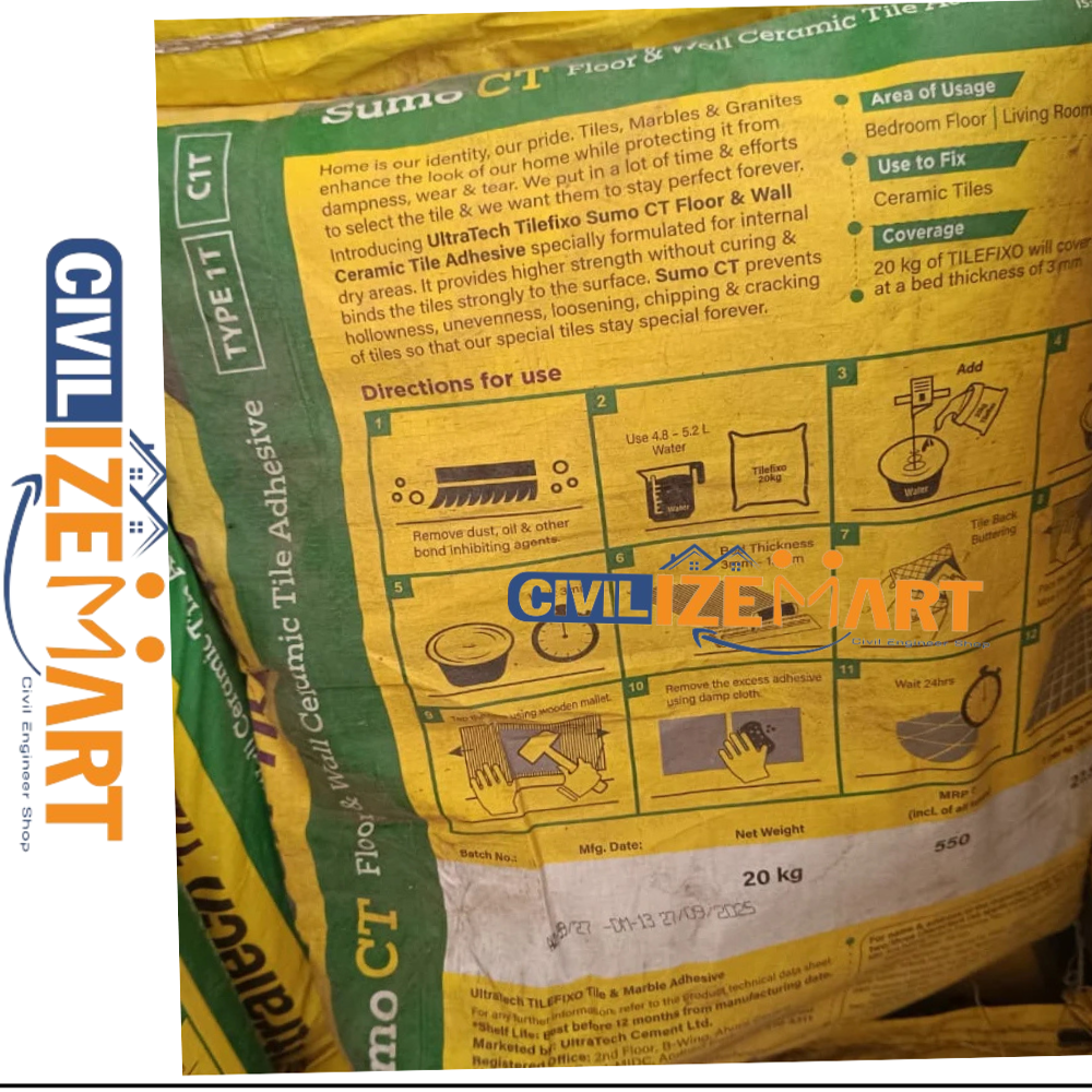 Tile Adhesive Cement - Color: Grey