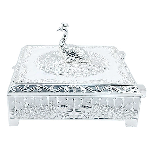 HM-2083-S Silver Jewelry Box