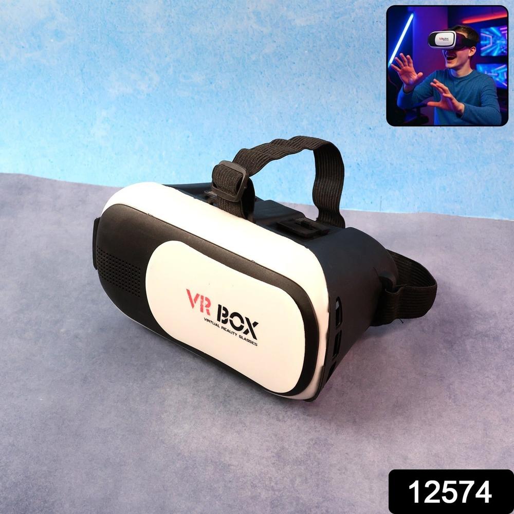 Vr Box Virtual Reality 3D Glasses Headset (1 Pc) - Color: Mix