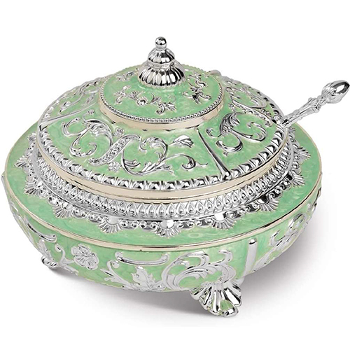 GS-102 Green Antique Pot For Mukhwash