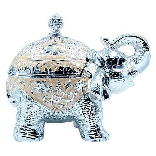 German Silver Ph Antique Pot For Mukhwash - Height: 15 Cm