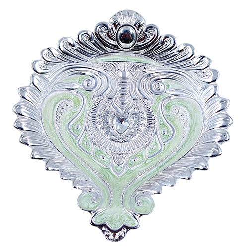GS-175 Green Ganesha Enamel Tray