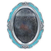 German Silver Blue Serving Tray - Design: Contemporary
