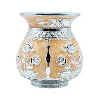 German Silver Plated Kalash - Height: Approx. 5 To 6 Inches