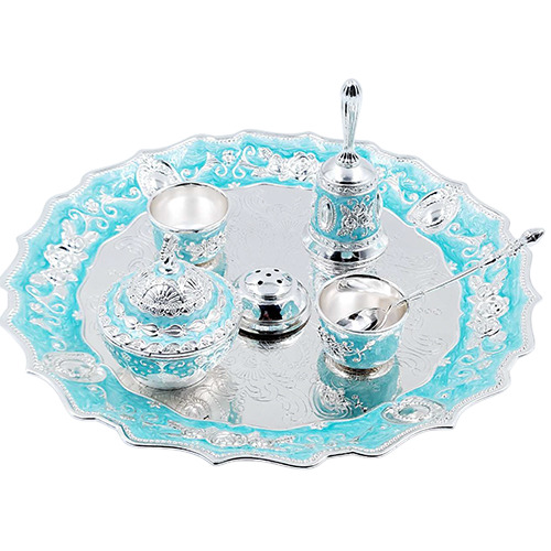 RGS-041 Blue Pooja Thali