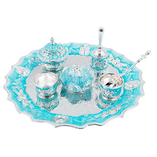 RGS-046 Blue Pooja Thali