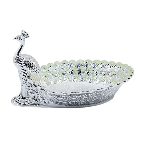 HM-5248 Green Peacock Shape Enamel Pot
