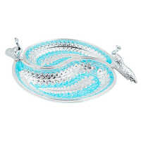 Rgs-021 Blue Peacock Shape Enamel Pot
