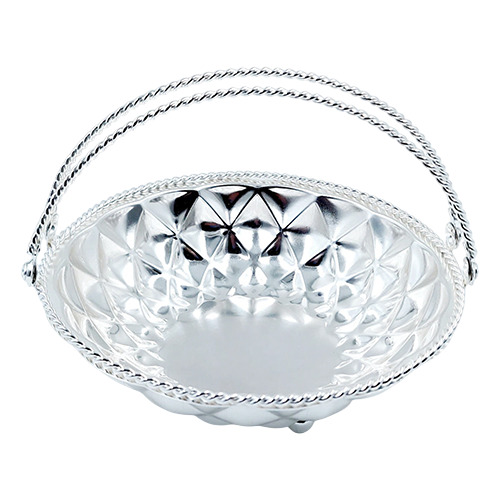 GS-001 Silver Round Basket