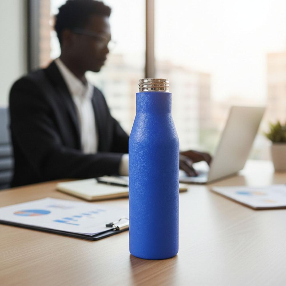 Classic Stainless Steel Water Bottle Blue Color (1000 Ml, 1 Piece) - Color: Mix