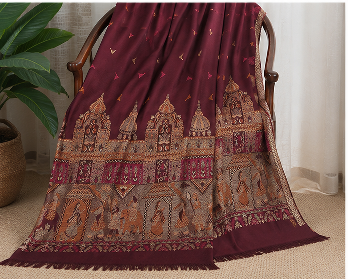 Woolen Fancy Shawl