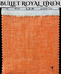 100% Pure Linen 60 Lee Fabric - Color: White