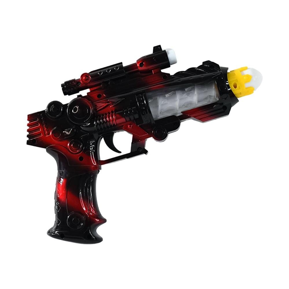 TTG LED Flashing Sound Laser Toy G-un  Battery Operated Space Gun with Lights & Music
