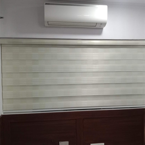 Zebra Blind - Color: White