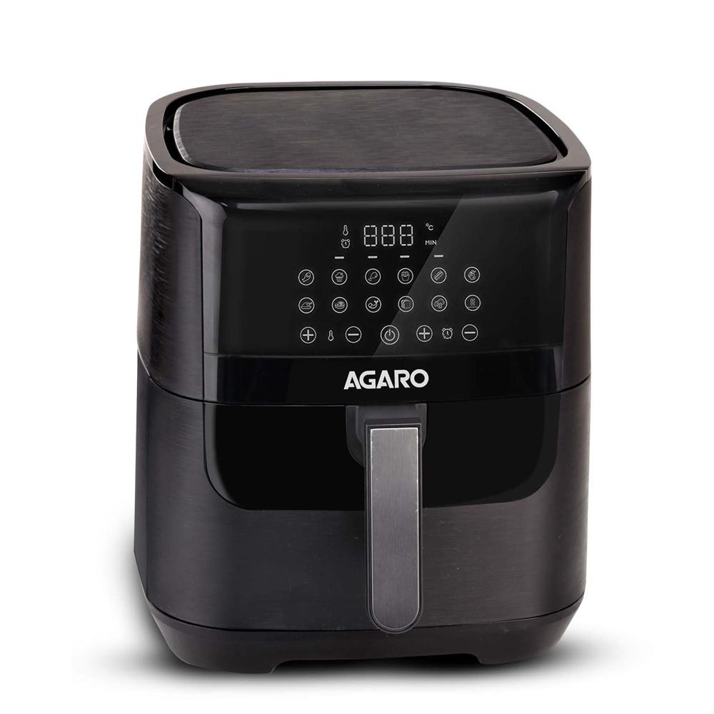 Agaro Elegant Air Fryer, 6.5l, 12 Preset Cooking Modes, 360 Degrees Air Circulation With Variable Temperature Settings, Frying, Grilling, Toasting, Roasting, 1800w (33896) - Capacity: 6.5 Ltr