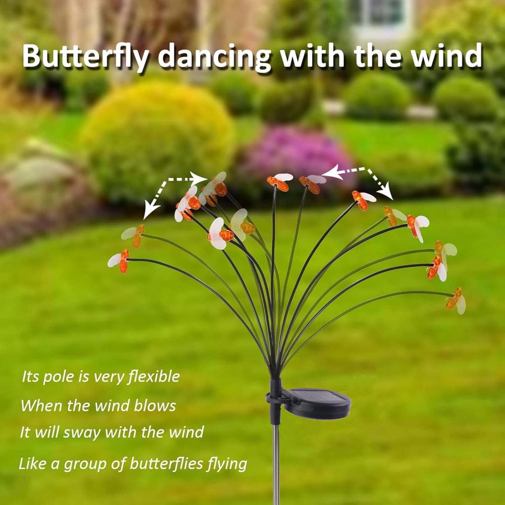 Premium Solar-Powered Decorative Firefly Garden Light (2 Pc Set)
