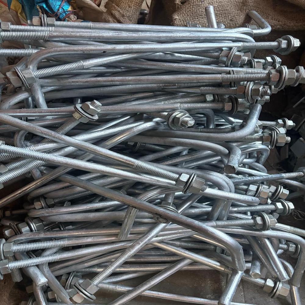 L Type Foundation Bolt - Color: Silver