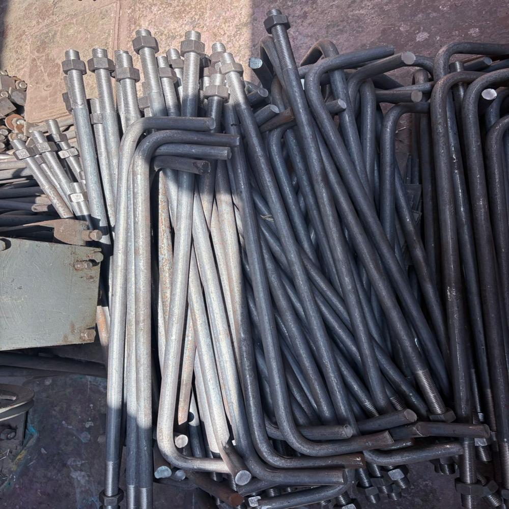 L Type Foundation Bolt - Color: Silver