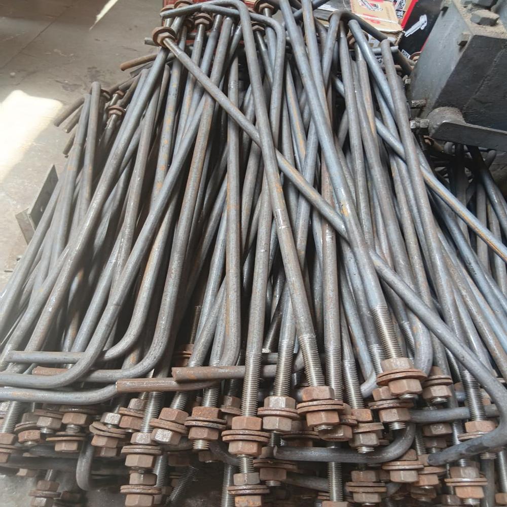 L Type Foundation Bolt - Color: Silver