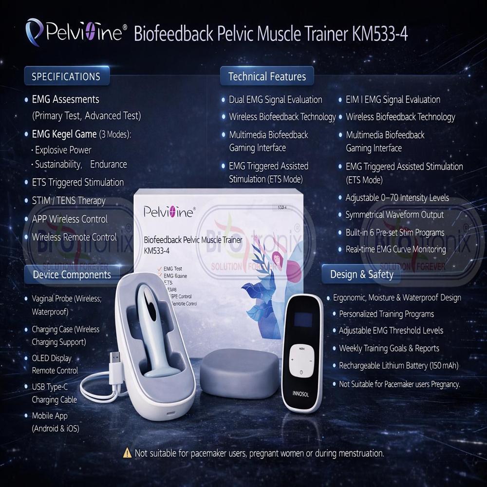 KM-533-4 Intelligent Women Pelvic Strengthening Equipment with APP Support