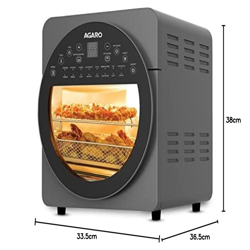 AGARO Elite Air Fryer For Home,14.5L,Rotisserie Convection Oven,1700 watts(33845)