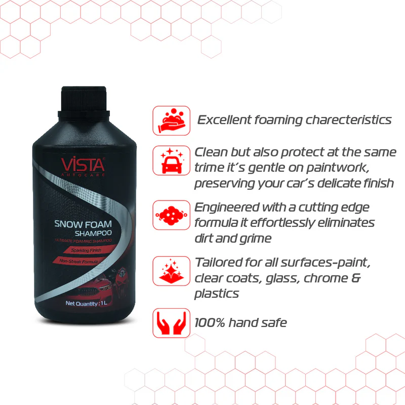 Vista Snow Foam Shampoo 1ltr