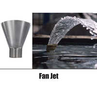 Rshk2009 Fan Jet Fountain Nozzle - Color: Silver