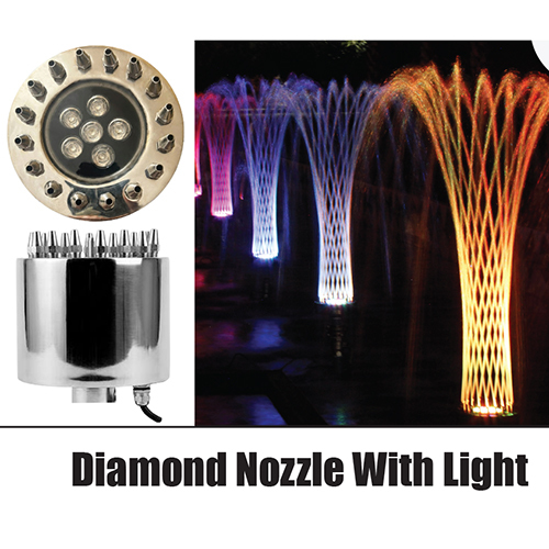RSHK2012 Diamond Fountain Nozzle With Light